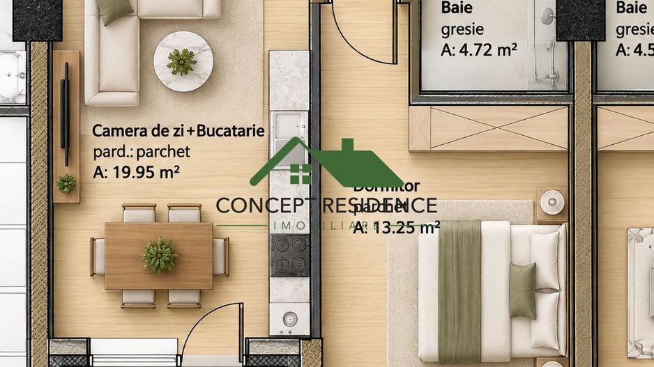 Apartament 2 camere | Bloc nou | Bd. Republicii | Comision 0% - Poză 1
