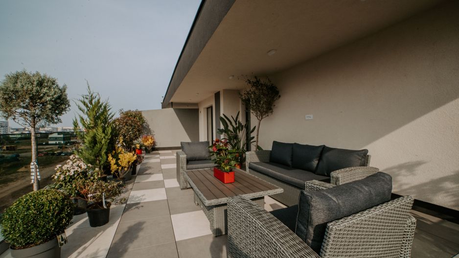 Penthouse 2 camere mobilat utilat panouri solare pompa caldura - Poză 10