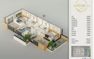 AP. 4CAM.  COMPLEXUL ASTORIUM GARDEN / PROIECT PREMIUM FINALIZAT! - Poză 1