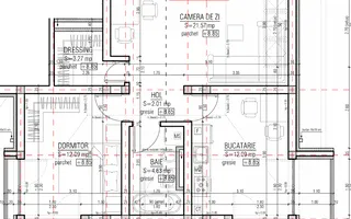 Spatios. Bucatarie inchisa. 2 balcoane. - Schiță 15