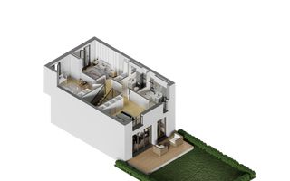 Vila Stefanestii de Jos I 4 camere I 101 utili I Duplex - Poză 3