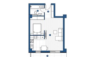 Apartament 1 camera, bloc nou, fara comision, Dealul Galata - Poză 2