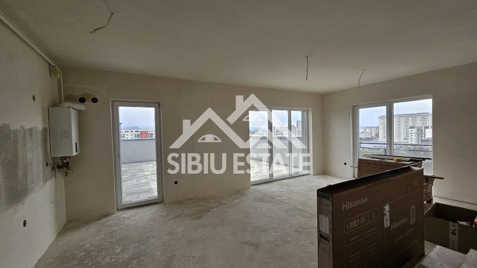 Penthouse Sibiu terasa mare vedere panoramica - Poză 5