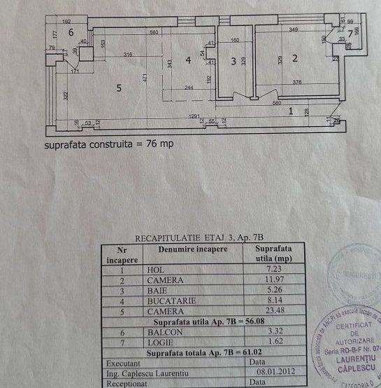Apartament 2 camere | Jiului - Schiță 8