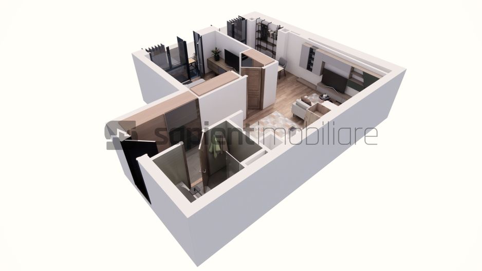 Apartament nou, modern cu 2 camere - Ultracentral -  Cuza Voda - Poză 4