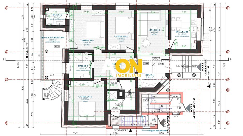 Apartament tip duplex, D+P, 5 camere, la cheie, 450 mp teren, Barabant - Poză 3