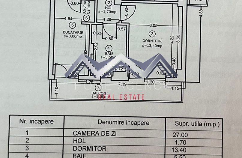 Apartament 2 camere Otopeni central - Schiță 10