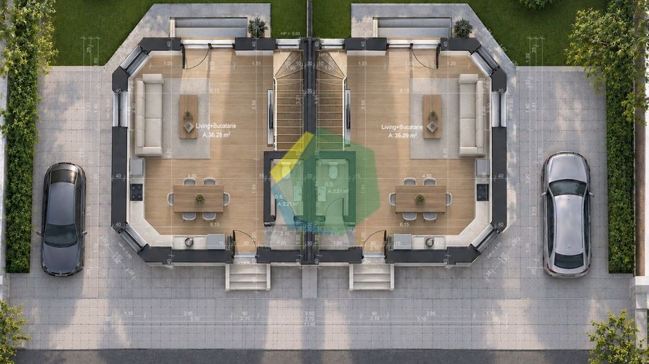 3 camere la curte, 160 mp teren și 2 parcări – Otopeni - Poză 17