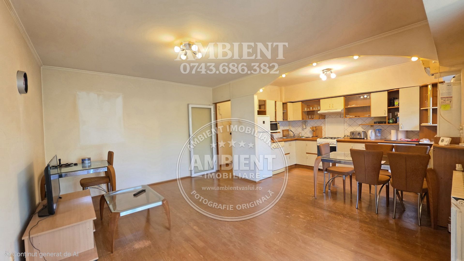 Apartament cu 4 camere, mobilat și utilat, VASLUI - zona ULTRACENTRAL; - Poză 2