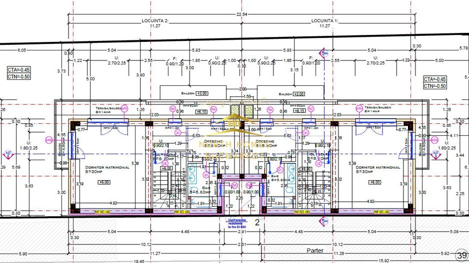 Vând vila în duplex 4 camere, 3 dormitoare, 4 bai, 2 locuri parcare - Poză 15