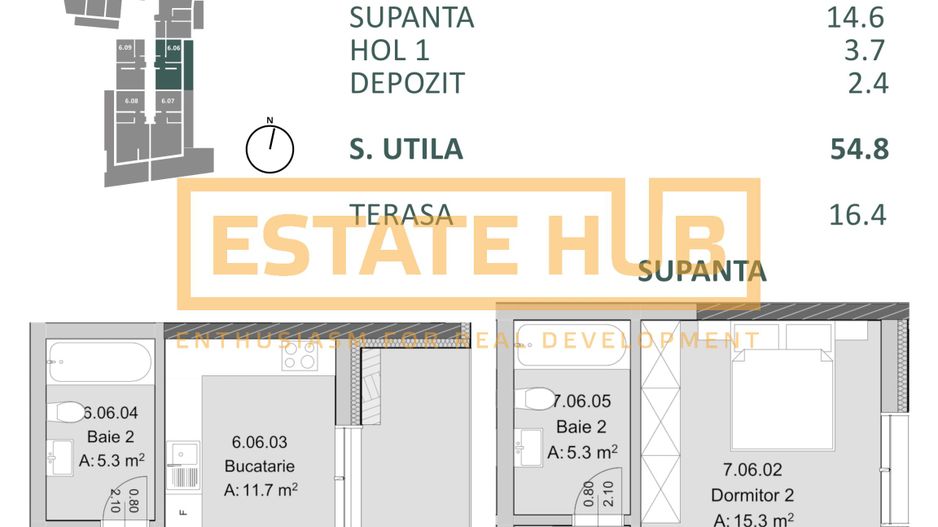 Apartament nou 2 camere cu supanta | Comision 0% | langa The Nest - Poză 2