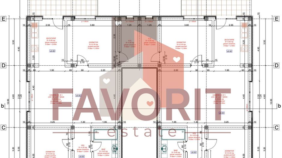 Duplex in Mosnita | Posibilitate de mansardare | Toate utilitatile - Schiță 9