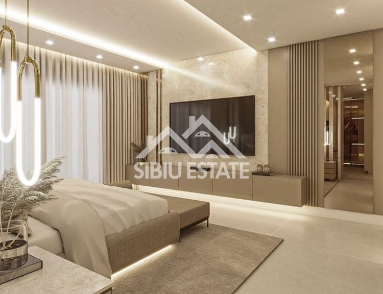 Penthouse Sibiu 4 camere, 2 bai terasa mare vedere panoramica - Poză 4