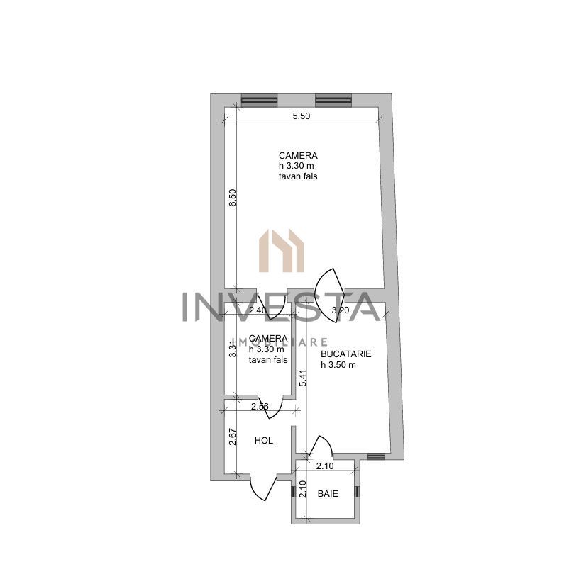 Apartament 71 mp pe Dorobantilor zona Tribunalului Cluj! Etajul 1! - Schiță 12