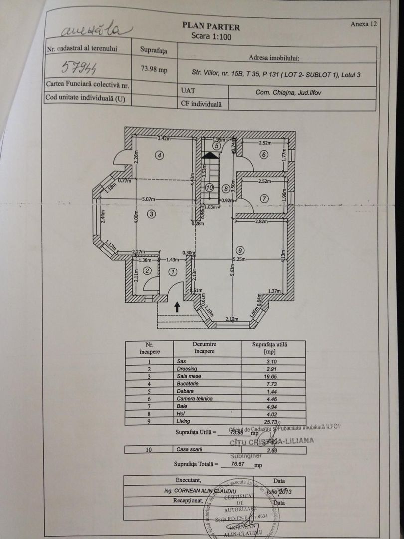 Casa in Chiajna in complex cu circuit inchis - Schiță 8