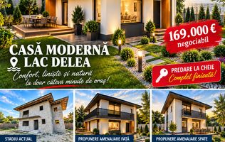VILĂ P+1E modernă, finisată ”LA CHEIE” , teren 530 mp,  VASLUI, zona LAC DELEA;