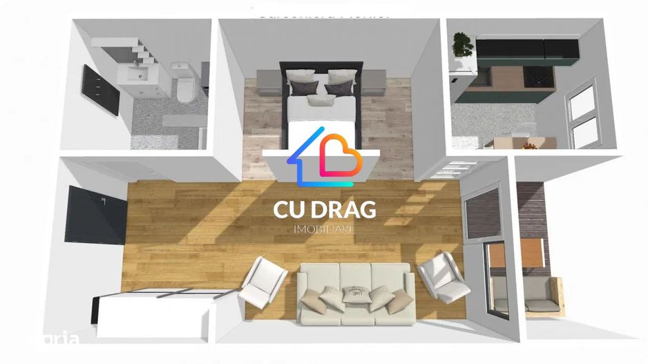 Garsoniera zona jumbo Sibiu finisat la cheie et 1 - Poză 4