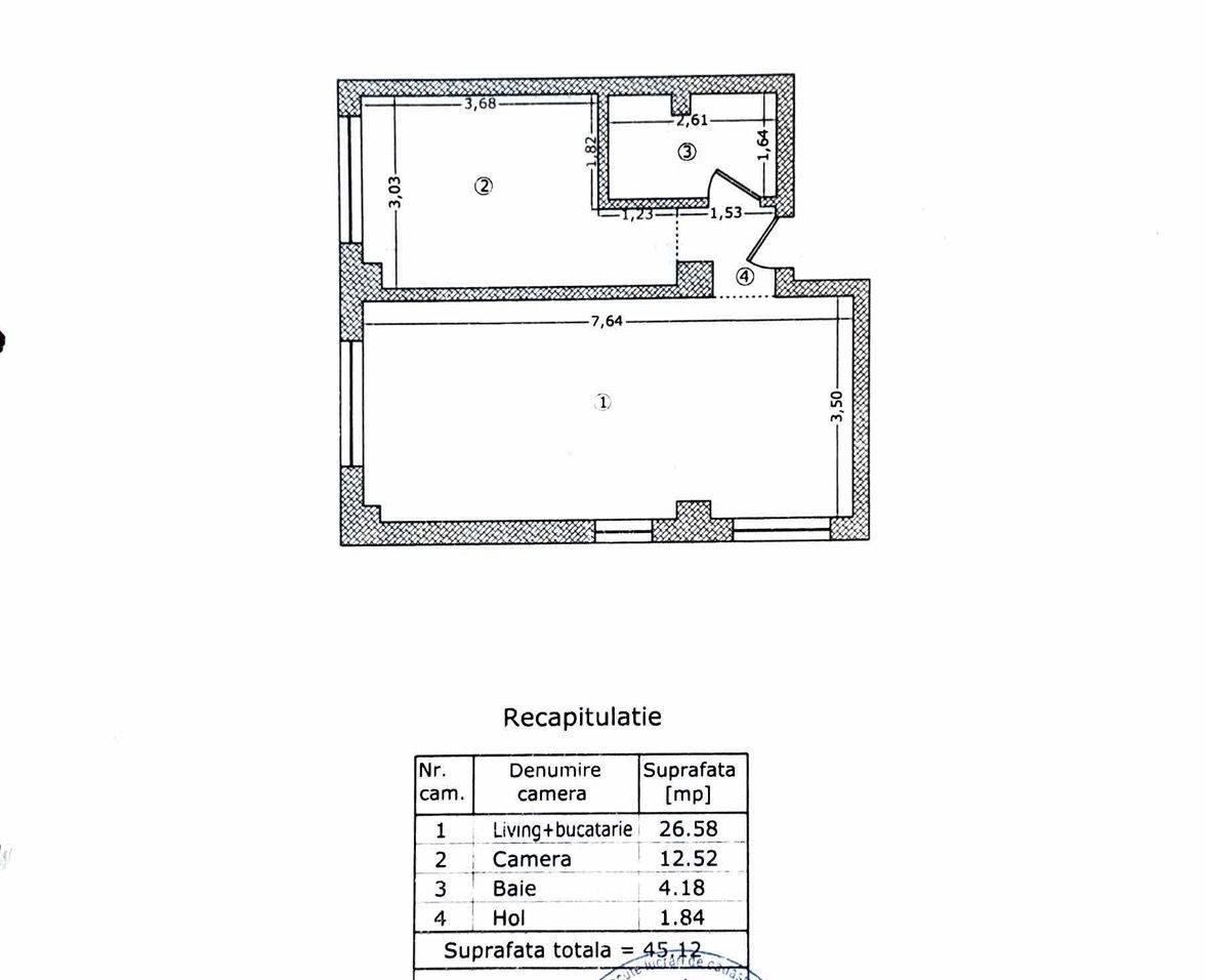 Apartament 2 camere + curte 100 mp + parcare - Titan - Pallady - Poză 8