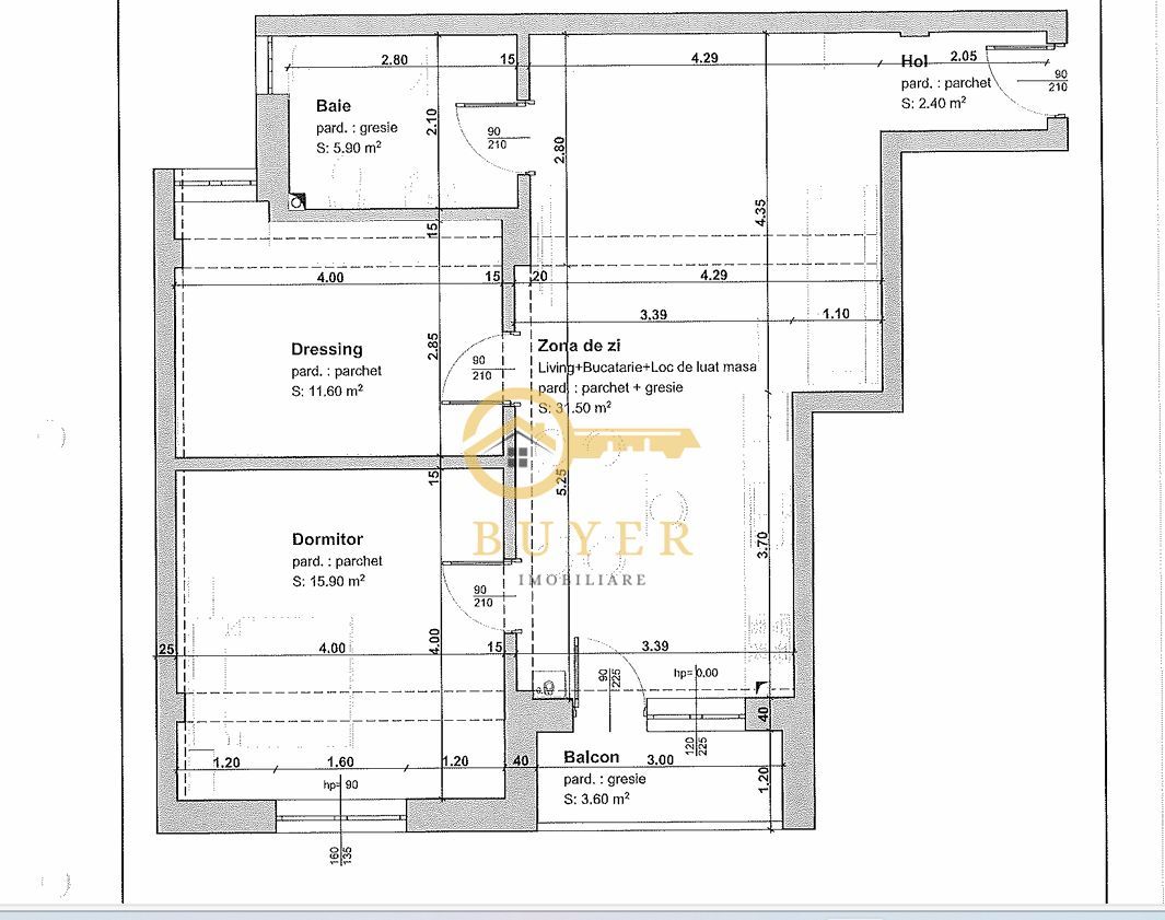 Ap cu 3 camere la etajul 2, incalzire in pardoseala, balcon si parcare - Poză 4