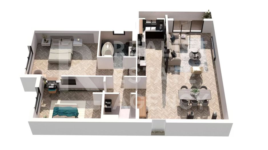 Apartament cu 3 camere de vânzare - Schiță 4