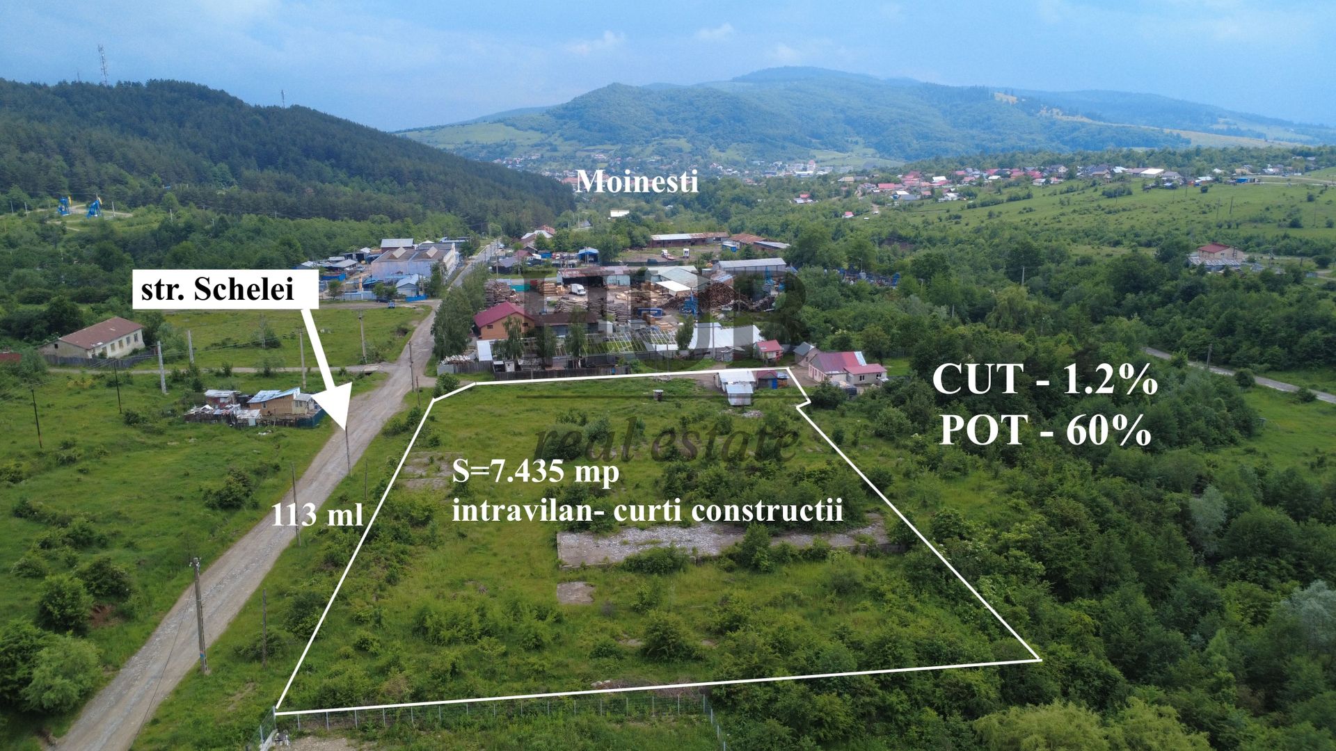 Teren intravilan curti constructii in Moinesti/Bacau - de vanzare - Poză 1