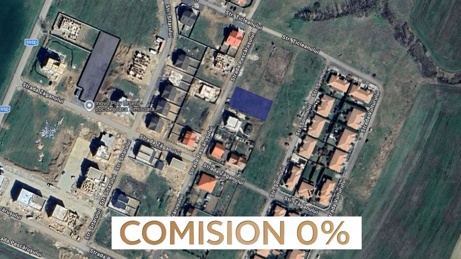 COMISION 0 | Teren intravilan | 840 mp | FS 20 m | Mosnita Noua - Poză 1