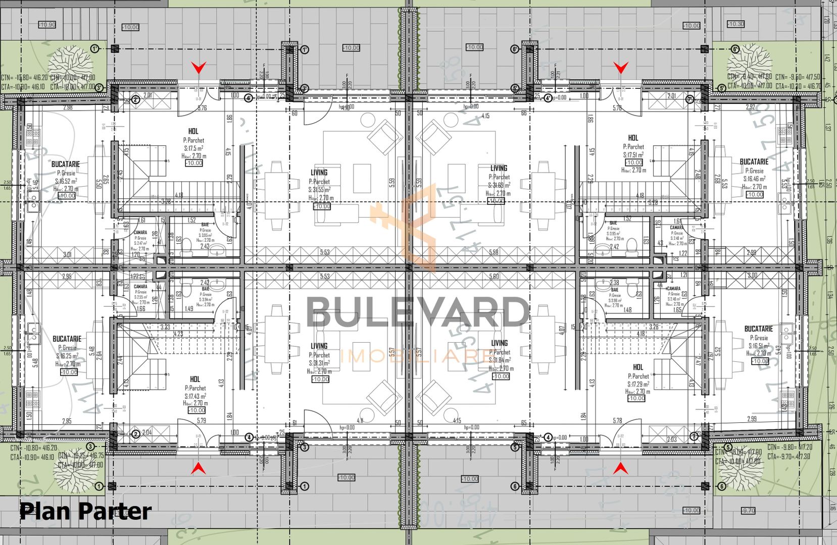 Comision 0! Teren autorizat pentru imobil cu 4 unitati, quadruplex! - Poză 5