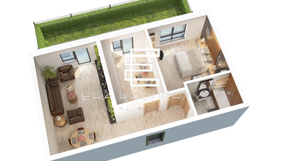 Apartament 2 camere, 56 mp   Doamna Stanca, Selimbar - Schiță 8