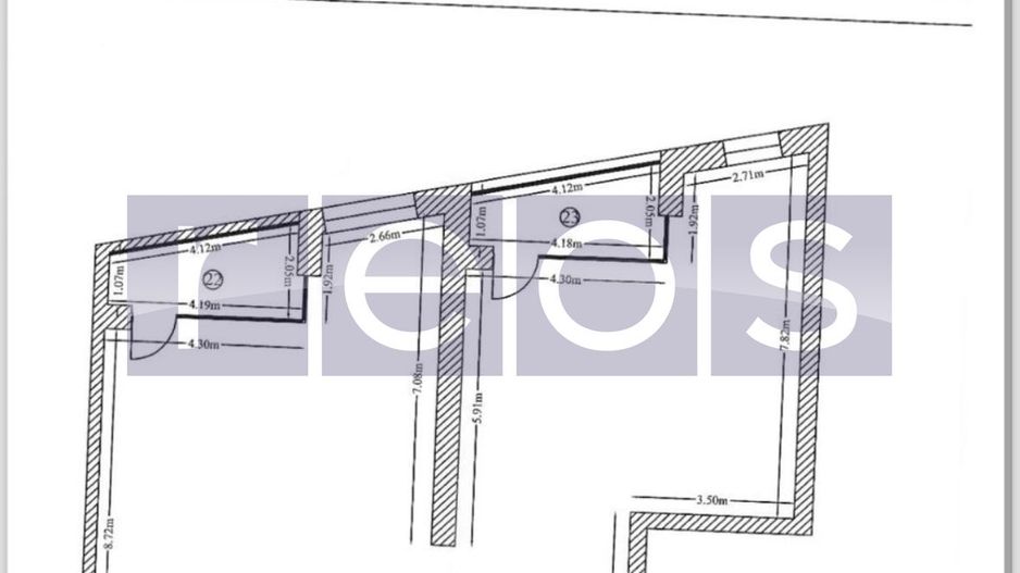 SPATIU BIROURI 102 THE ADRESS | 270 MP | OPORTUNITATE DE INVESTITIE | - Schiță 9