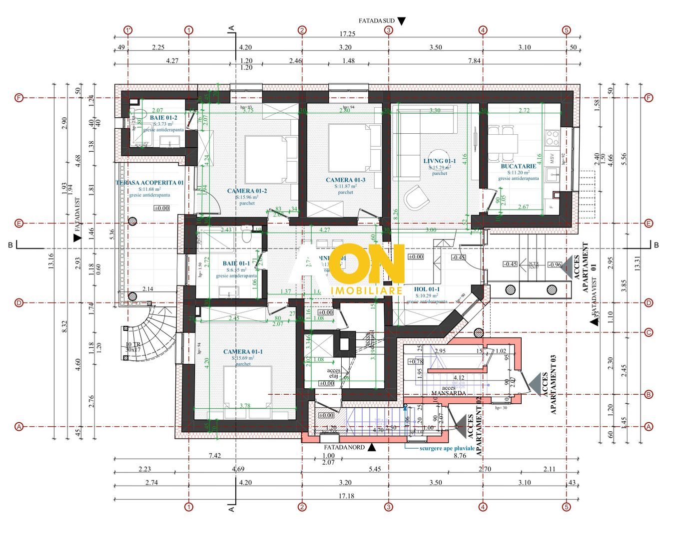 Apartament tip duplex, D+P, 5 camere, la cheie, 450 mp teren, Barabant - Poză 3