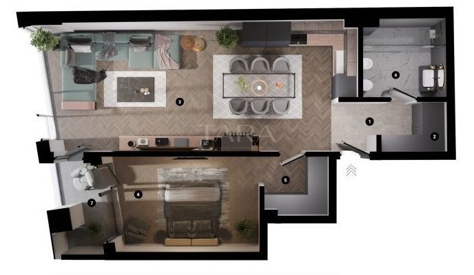 Apartament de vanzare cu 2 camere in cartierul Zorilor,aproape de zona Centrala - Poză 10