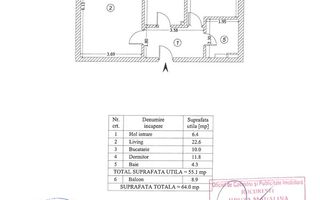 Apartament 2 camere modern, mobilat si utilat lux, 64 mp, rond Metro - Poză 6