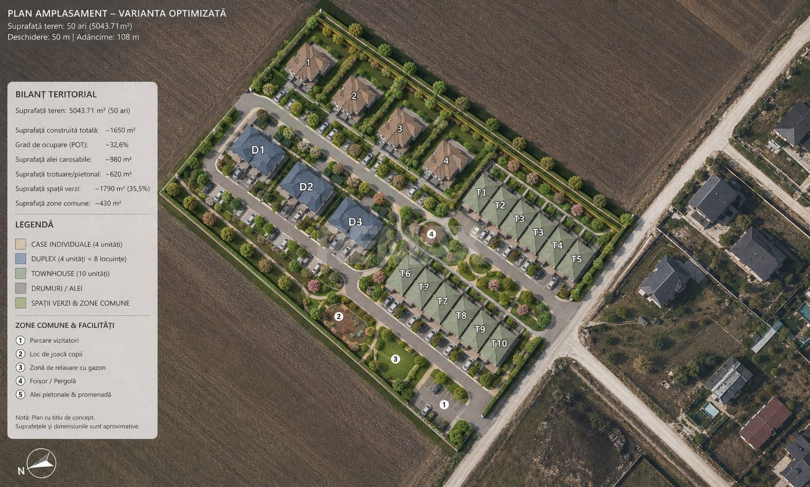 Teren pentru construcții în Grătiesti, Mun. Chișinău - Poză 1