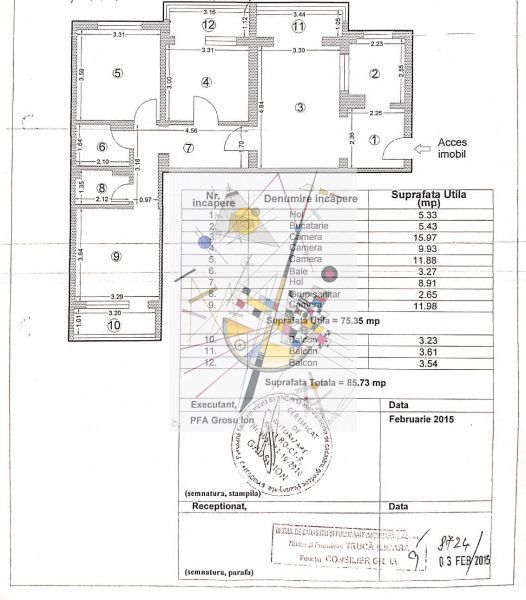 Tomis Nord - Banca Religiilor - Apartament compus din 4 camere, etaj 3. - Poză 33