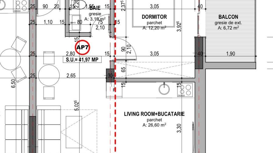 Apartament nou cu 2 camere in Sanmartin, Bihor - Schiță 7