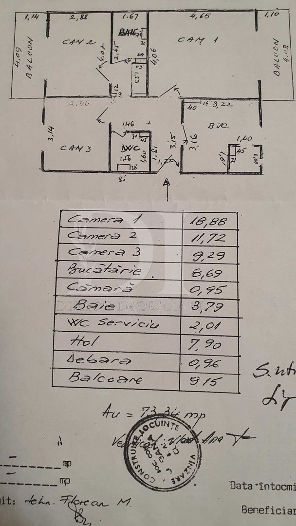 Apartament complet decomandat / etaj intermediar / - Poză 16