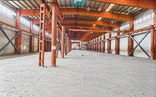 Hală industrială cu pod rulant și parcare betonată - Poză 6