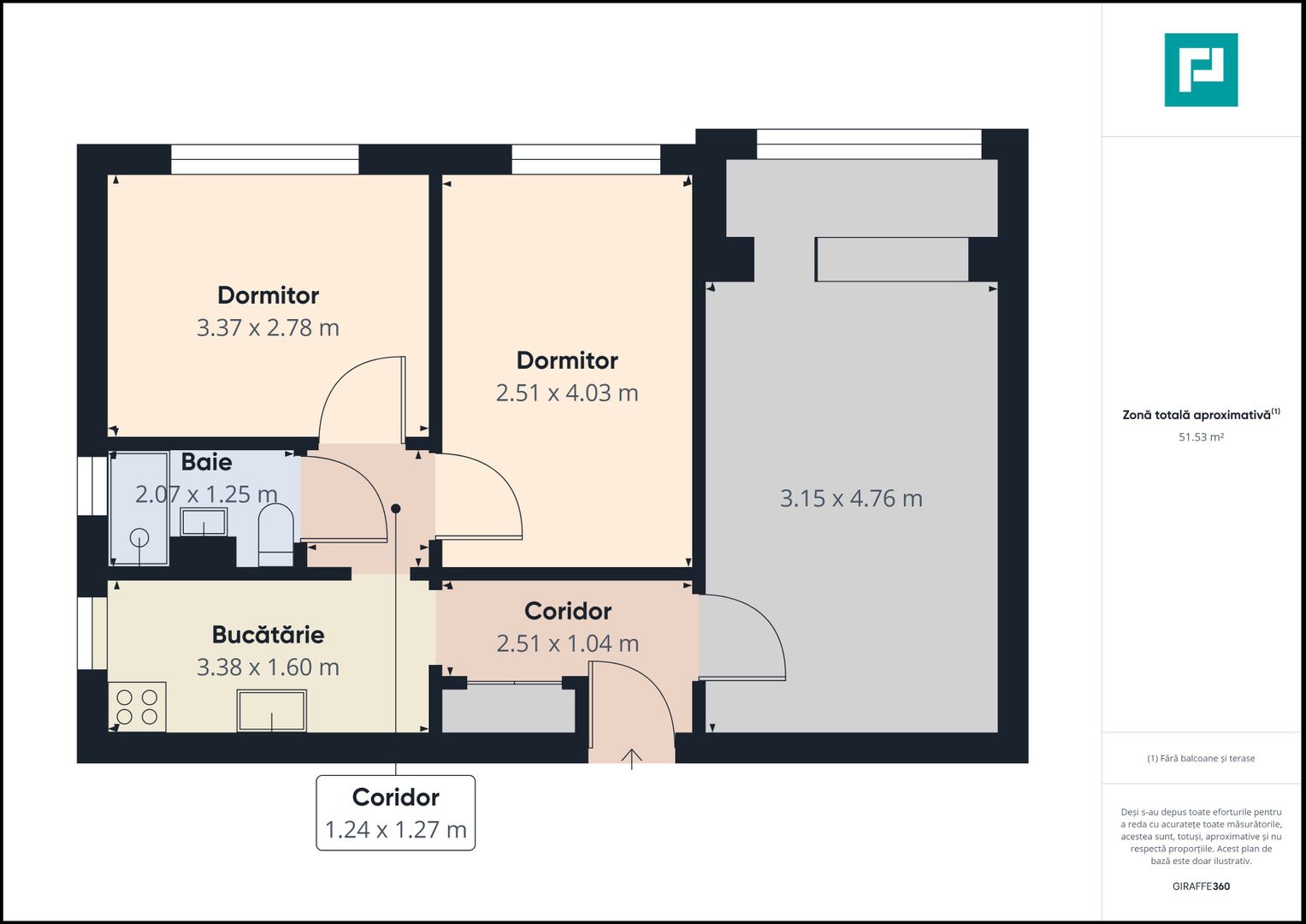 Apartament cu 3 camere zona Lebăda - Poză 10