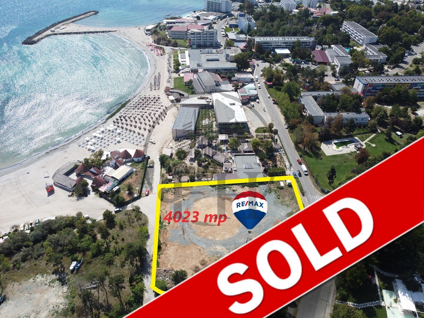 SOLD/VANDUT -Teren de vanzare Venus, prima linie la mare - Poză 1