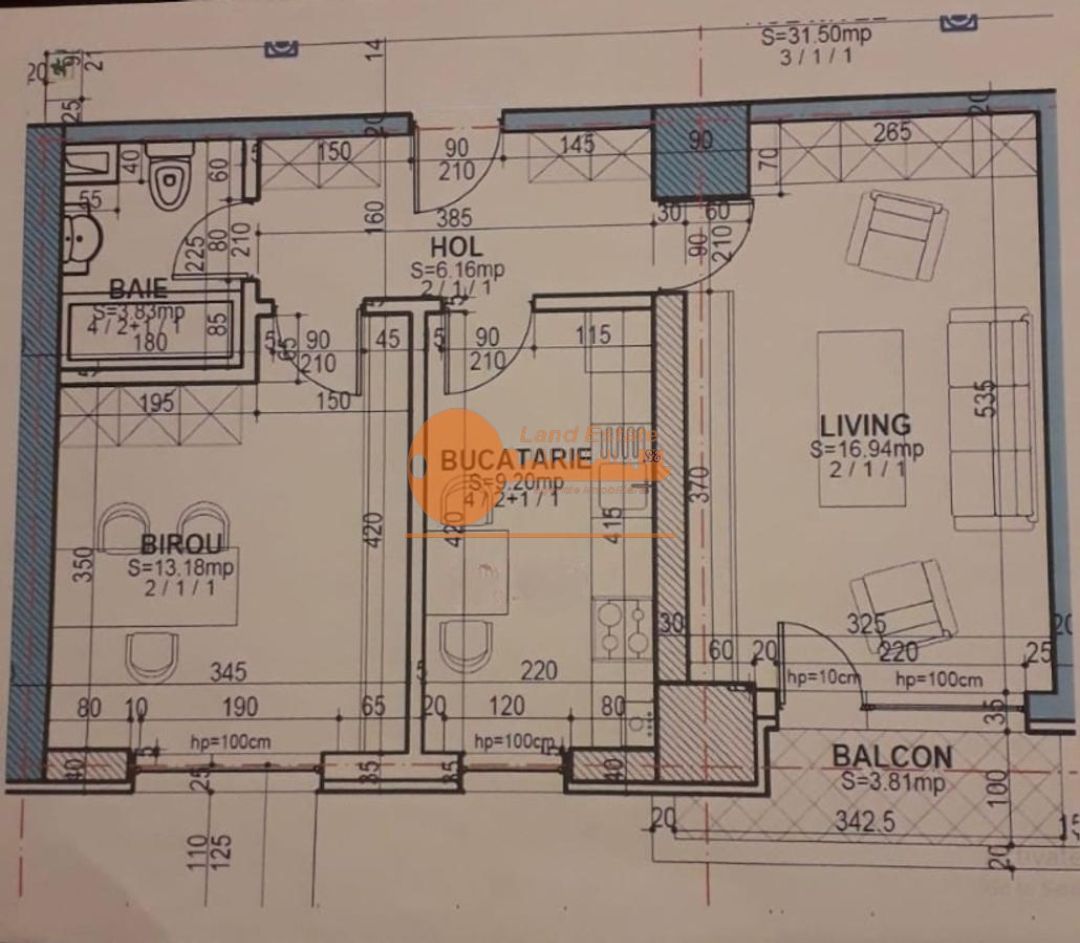 Apartament 2 camere Virtutii - Parcare subterană inclusă - Schiță 11