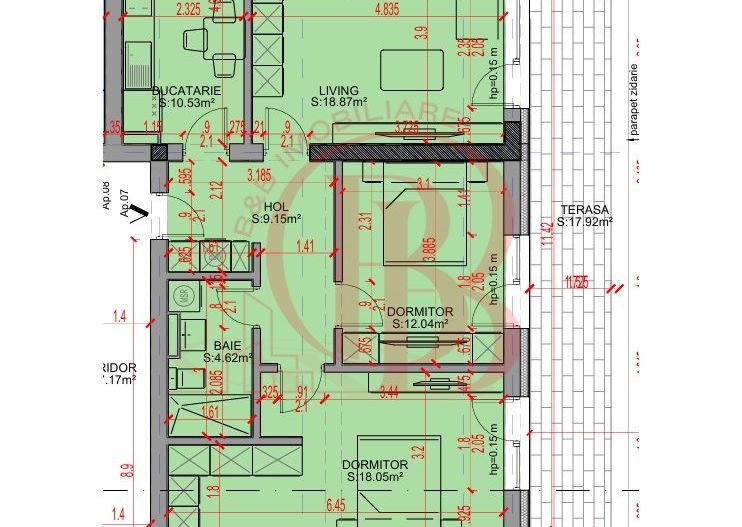 Apartament 3 camere Parcare Gratis Theodor Pallady 5min STB - Schiță 2