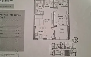 Vand apartament open space Coresi, Brasov, 2023, 61.2 mp - Poză 21