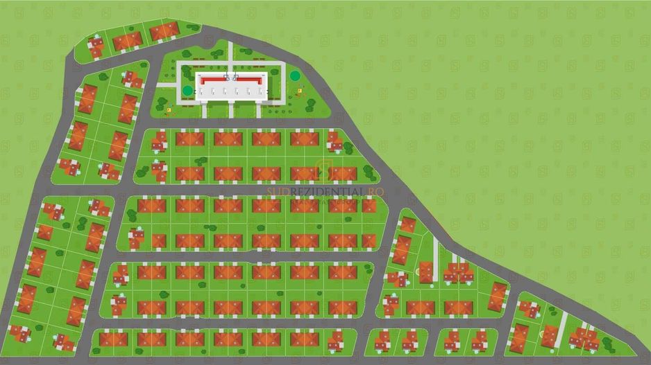 Lot teren casa in rate Frumusani 657 mp cu dubla deschidere - Poză 1