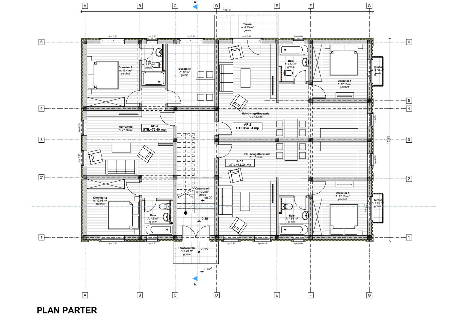 Apartament spatios 2 camere, 54 mp, finisaje premium, 2 balcoane - Poză 10