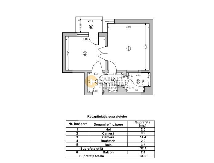 Garsoniera dubla  | Universitate | Necesita Renovare - Poză 6