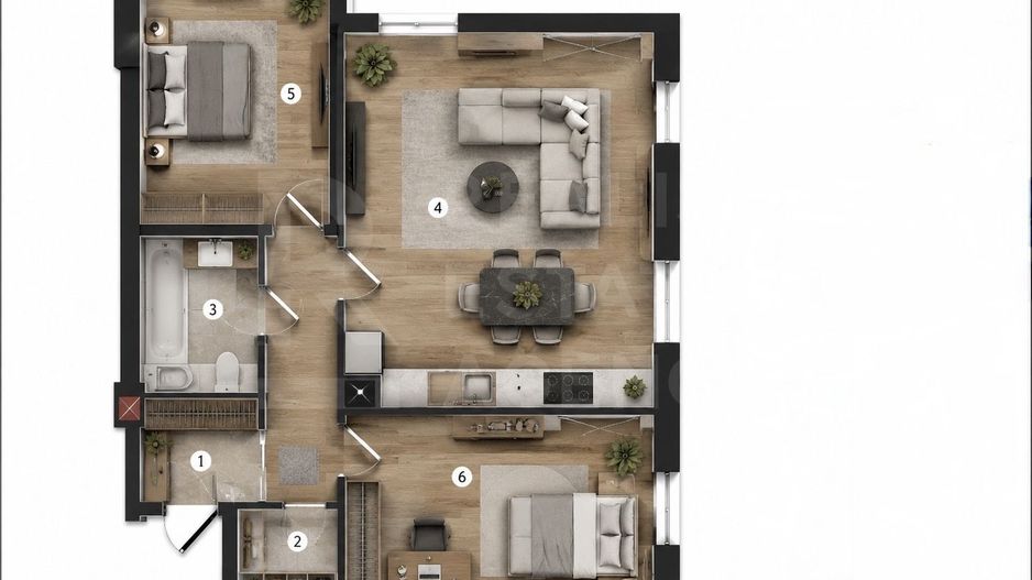Vânzare, apartament, 2 camere, strada Bucovina, Ciocana - Poză 4