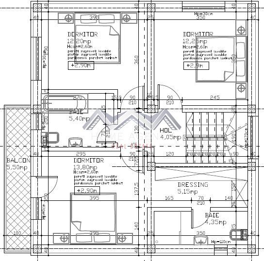 Casă individuală modernă în Otopeni – 190 mp construiți + mansardă locuibilă - Schiță 13