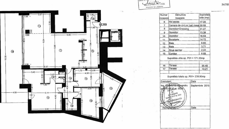 4 CAMERE| Complex VERNESCU| + 2 locuri  parcare- VICTORIEI - Schiță 13