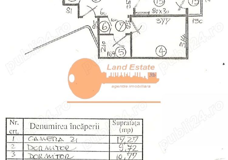 Apartament 4 camere – 85 mp – Iancului / Pantelimon - Schiță 2