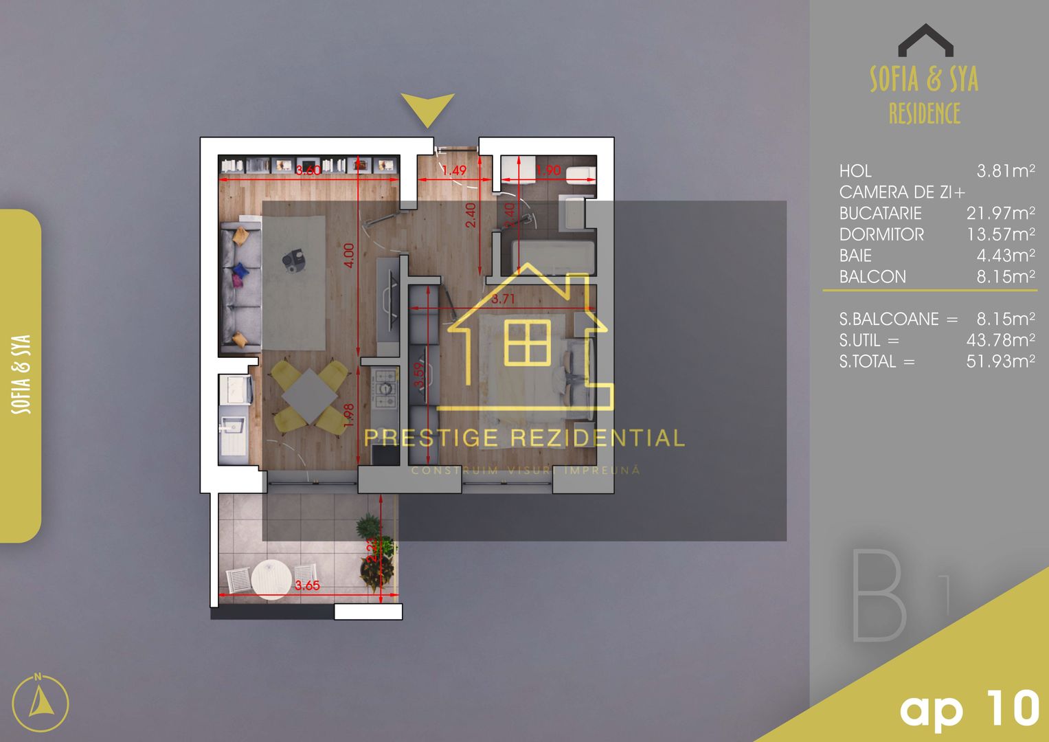 2 Cam Tip Studio, Titan-Pallady,1o Minute Metrou - Poză 3